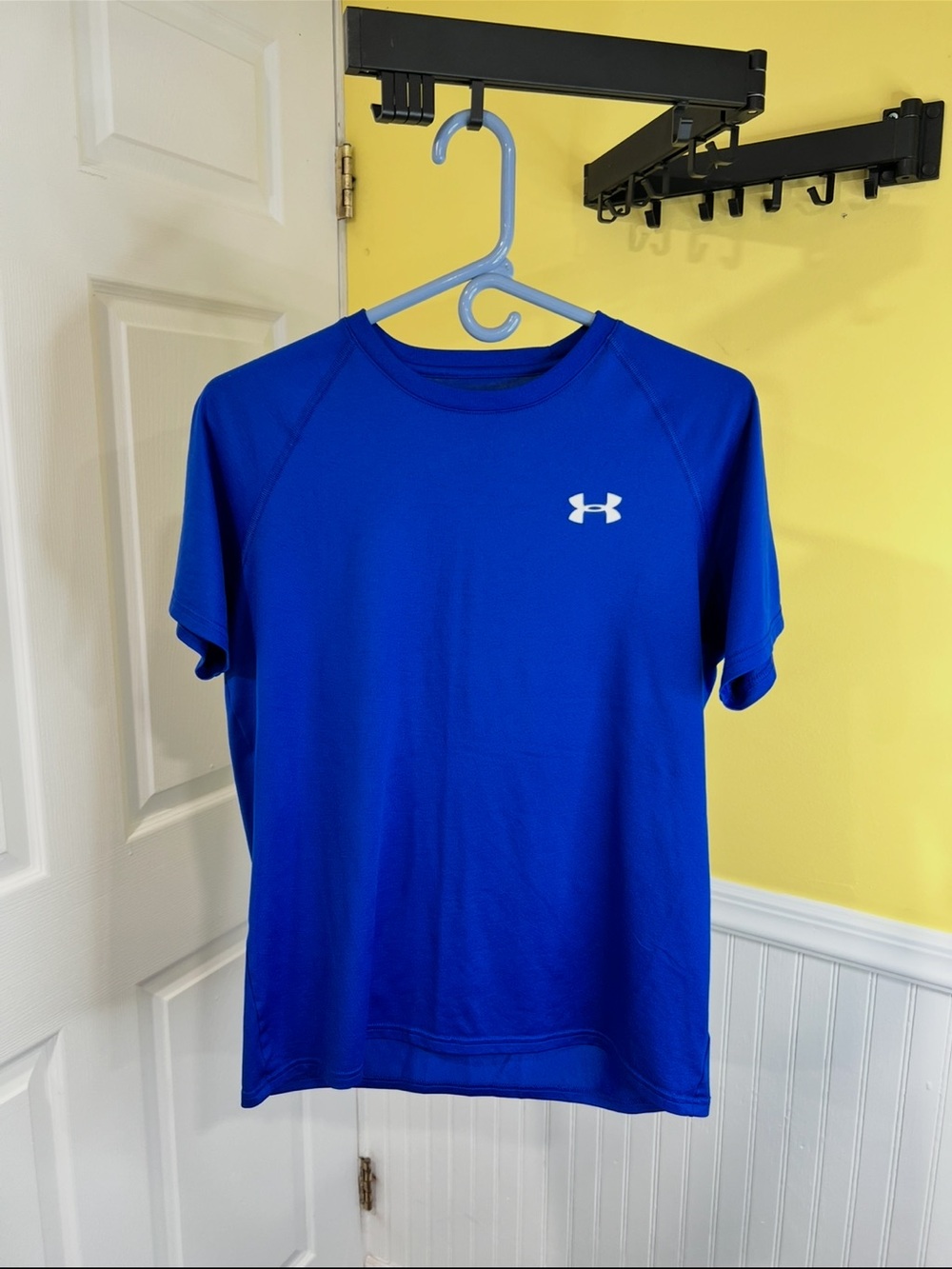 Under Armour Royal Blue Short Sleeve Tech Tee with White Logo